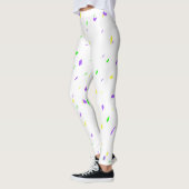 Weiße Karnevalconfetti-Leggings Leggings (Links)
