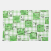 Weiße Karos Geschirrtuch (Horizontal)