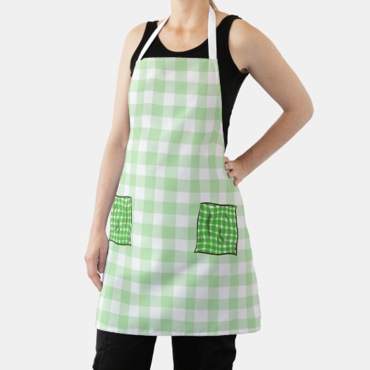 Weiße Karos Schürze (InSitu)