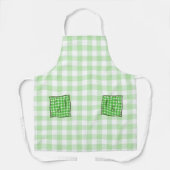 Weiße Karos Schürze (Vorderseite)