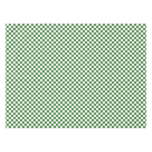 Weiße Karos Tischdecke (Vorderseite (Horizontal))