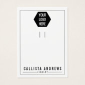 Weiße Karte zum Hinzufügen eines Logos mit mehrere (Vorderseite)