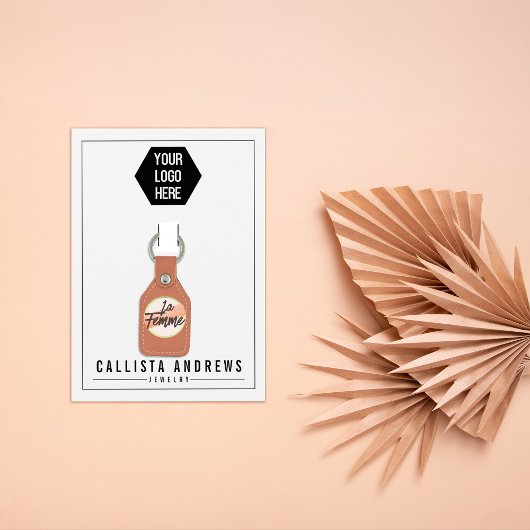 Weiße Karte zum Hinzufügen eines Logos mit mehrere