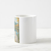 Weiße Katze am See - Tasse für Katze (Mittel)