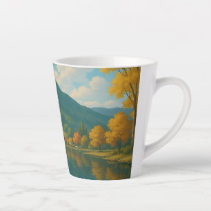 Weiße Katze am See - Tasse für Katze