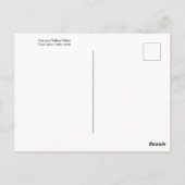 Weiße Katze auf einem gelben Kissen Franz Marc Pos Postkarte (Rückseite)