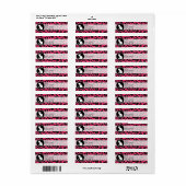 Weiße Katze auf Hot Pink Leopard drucken (Vorne)