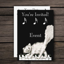 Weiße Katze auf Klaviertasten