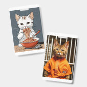 Weiße Katze Ausweis (Vorder- & Rückseite)