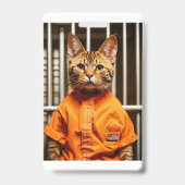 Weiße Katze Ausweis (Rückseite)