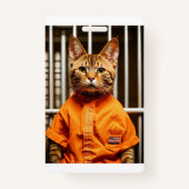 Weiße Katze Ausweis (Rückseite)