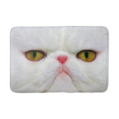 Weiße Katze Badematte (Vorderseite)