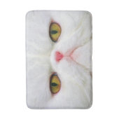 Weiße Katze Badematte (Vorderseite Vertikal)