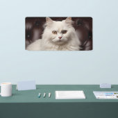 Weiße Katze Banner (Messe)