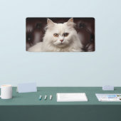 Weiße Katze Banner (Messe)