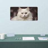 Weiße Katze Banner (Messe)