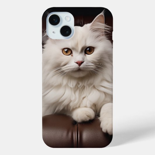Weiße Katze Case-Mate iPhone Hülle (Rückseite)