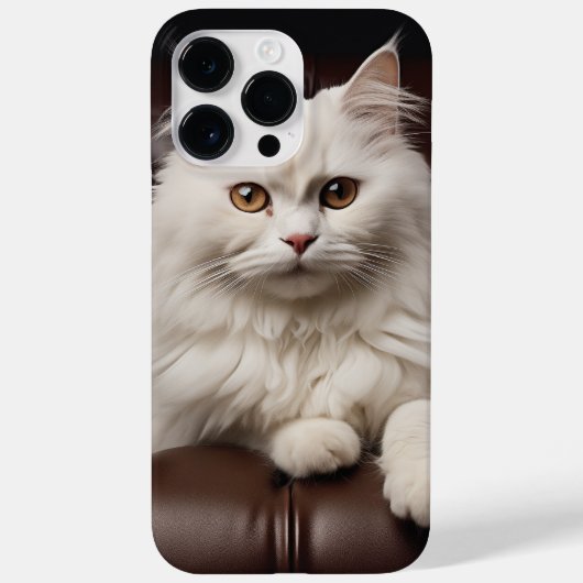 Weiße Katze Case-Mate iPhone Hülle (Rückseite)