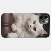 Weiße Katze Case-Mate iPhone Hülle (Rückseite (Horizontal))