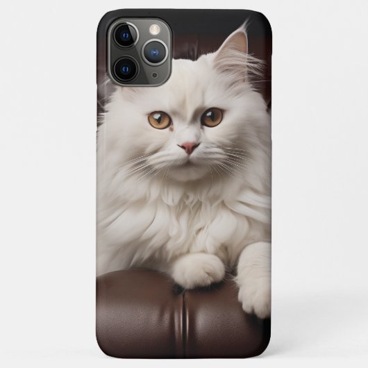 Weiße Katze Case-Mate iPhone Hülle (Rückseite)