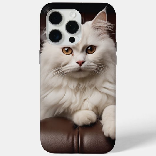 Weiße Katze Case-Mate iPhone Hülle (Rückseite)