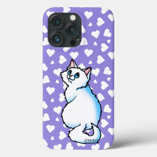 Weiße Katze Case-Mate iPhone Hülle (Rückseite)