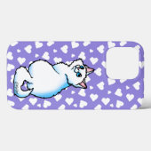 Weiße Katze Case-Mate iPhone Hülle (Rückseite (Horizontal))