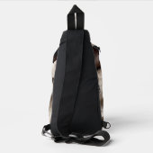 Weiße Katze Crossbody Bag (Rückseite)
