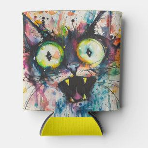 Weiße Katze Dosenkühler