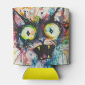 Weiße Katze Dosenkühler (Rückseite)