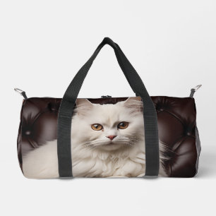 Weiße Katze Duffle Bag