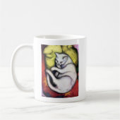 Weiße Katze, Franz Marc Kaffeetasse (Links)