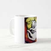 Weiße Katze, Franz Marc Kaffeetasse (Vorderseite Links)