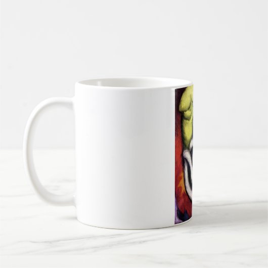 Weiße Katze, Franz Marc Kaffeetasse (Links)