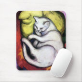 Weiße Katze, Franz Marc Mousepad (Mit Mouse)