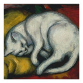 Weiße Katze, Franz Marc Poster (Vorderseite)
