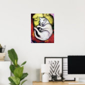 Weiße Katze, Franz Marc Poster (Heimbüro)