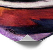 Weiße Katze, Franz Marc Poster (Ecke)