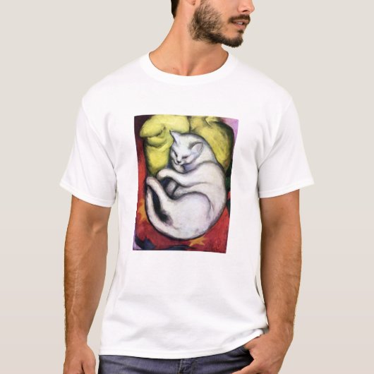 Weiße Katze, Franz Marc T-Shirt (Vorderseite)