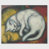 Weiße Katze Geschenkpapier (Flach)