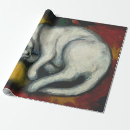 Weiße Katze Geschenkpapier