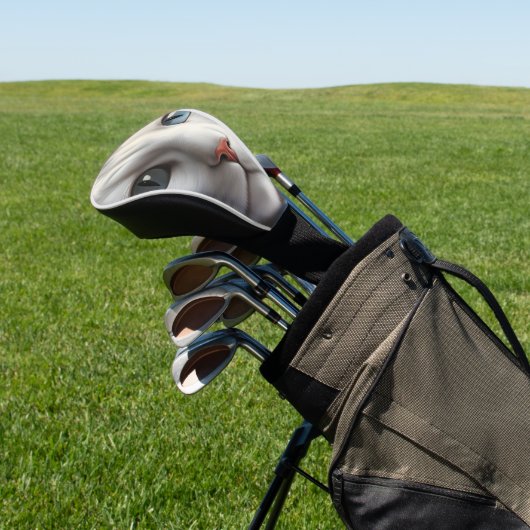 Weiße Katze Golf Headcover (In SItu)