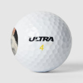 Weiße Katze Golfball (Logo)