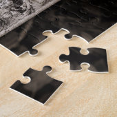 Weiße Katze im Blumengarten Puzzle (Seite)