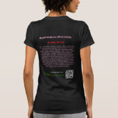 Weiße Katze im dunklen Hintergrund T-Shirt (Rückseite)