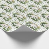 Weiße Katze in Aquarellen Geschenkpapier (Ecke)