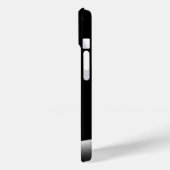 Weiße Katze in schwarzen Schatten Case-Mate iPhone Hülle (Rückseite / Links)