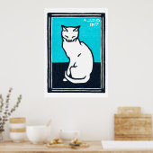 Weiße Katze, Julie de Graag Poster (Küche)