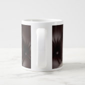 Weiße Katze Jumbo-Tasse (Rückseite)