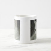 Weiße Katze Kaffeetasse (Mittel)
